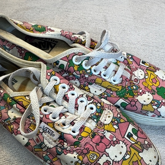 Vans Kids Sneakers with Hello Kitty Design - Pink and Green - Picture 7 of 8